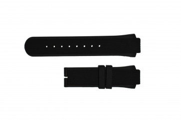 Breil bracelet de montre TW0450 / TW0455 Caoutchouc Noir 16mm
